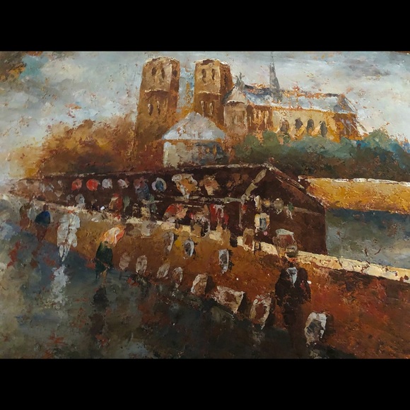 Acrylic Painting Street Scene by Bastion - Picture 12 of 13